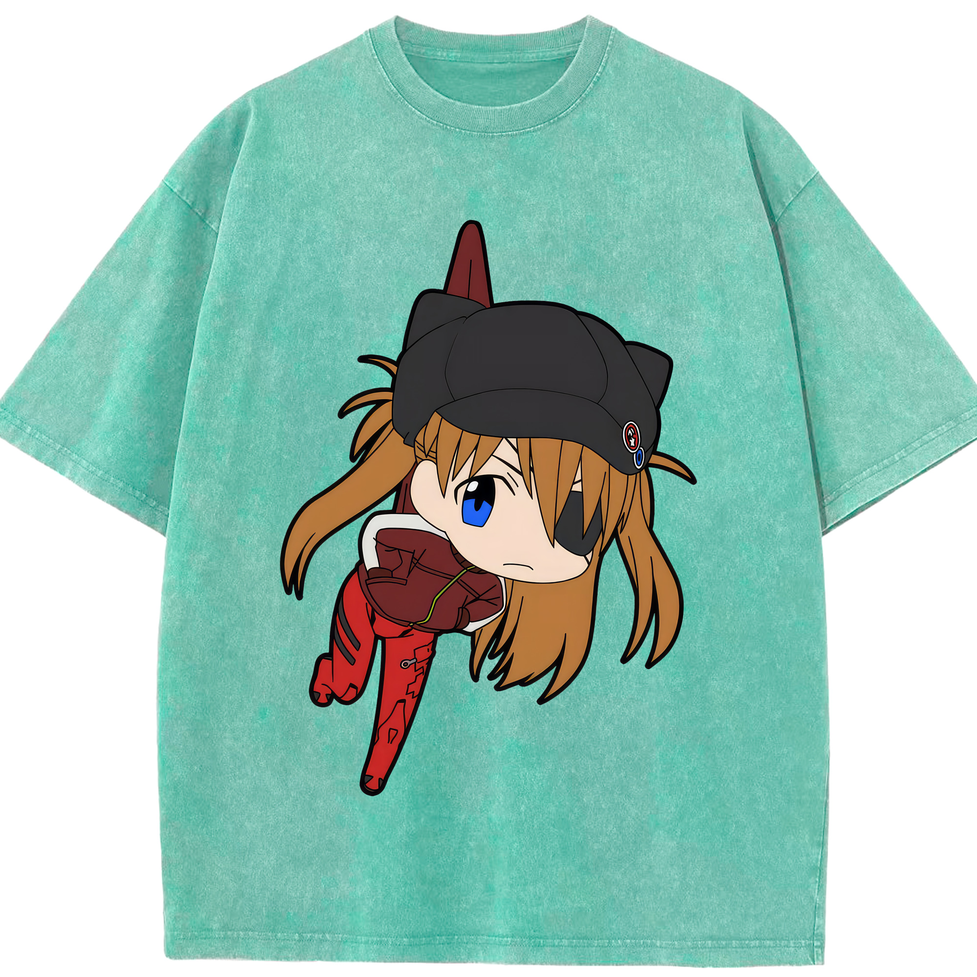 （画像用） EVA 新世紀エヴァンゲリオン 綿100% ヴィンテージ風 半袖Tシャツ（フロントプリント）